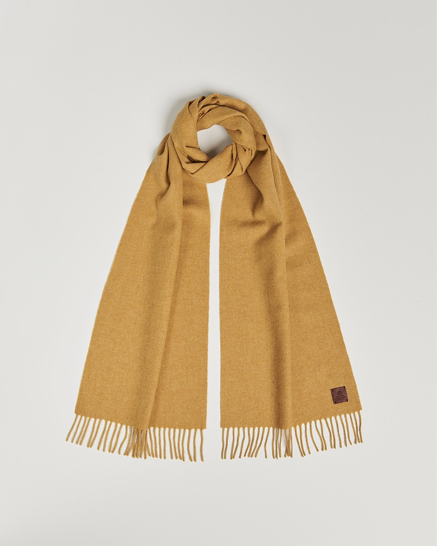 Herr | Amanda Christensen | Amanda Christensen Merino Wool Scarf Yellow Melange