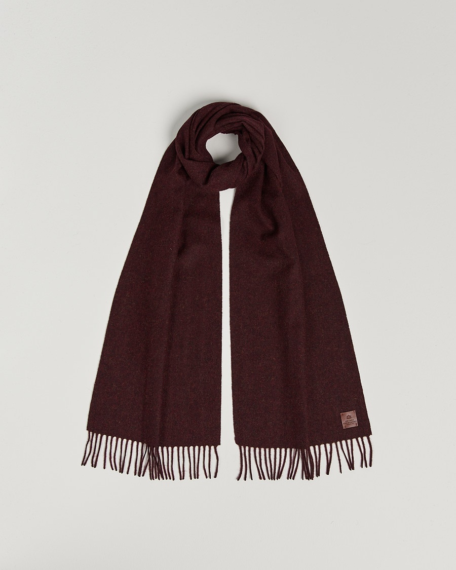 Herr | Amanda Christensen | Amanda Christensen Merino Wool Scarf Red Melange