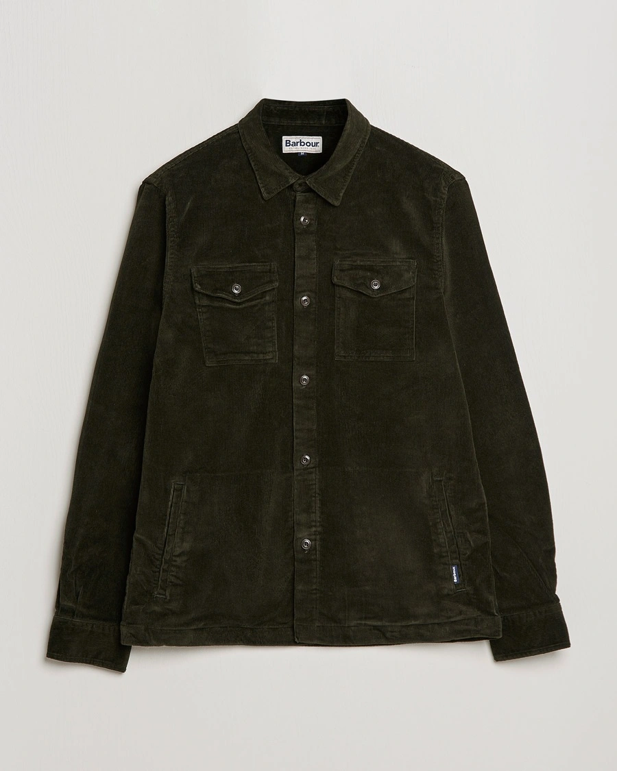 Herr | Barbour Lifestyle | Barbour Lifestyle Corduroy Overshirt Olive