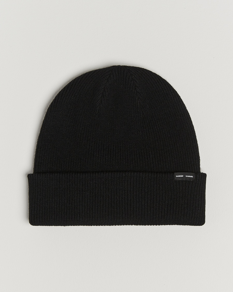 Herr | Samsøe Samsøe | Samsøe Samsøe The Wool Beanie Black