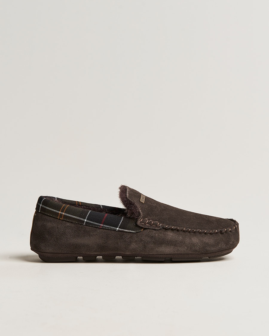 Herr | Barbour Lifestyle | Barbour Lifestyle Monty Indoor Car Shoe Brown Suede
