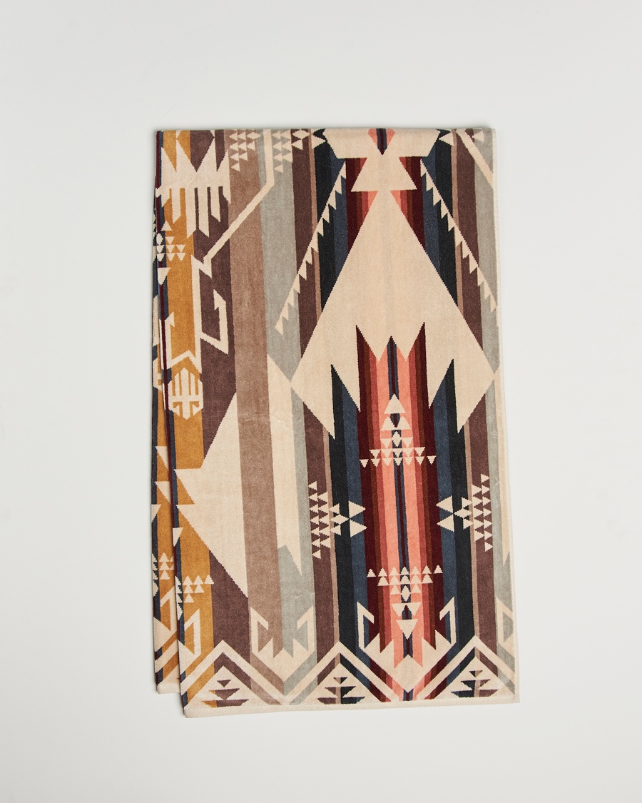Herr | Pendleton | Pendleton Oversized Jacquard Spa Towel White Sands