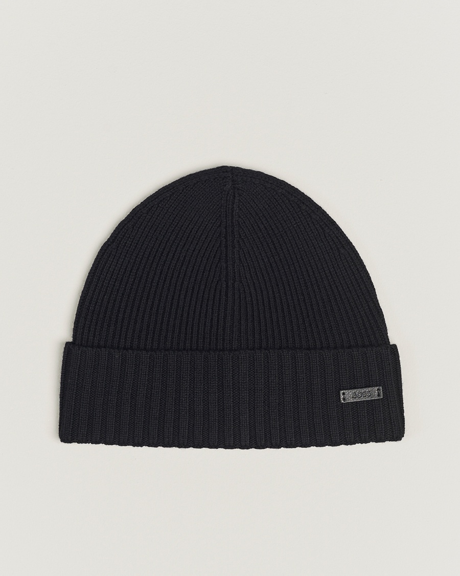 Herr | BOSS BLACK | BOSS BLACK Fati Wool Beanie Black