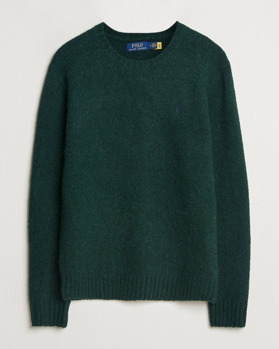 Herr | Polo Ralph Lauren | Polo Ralph Lauren Alpaca Crew Neck Sweater Moss Agate