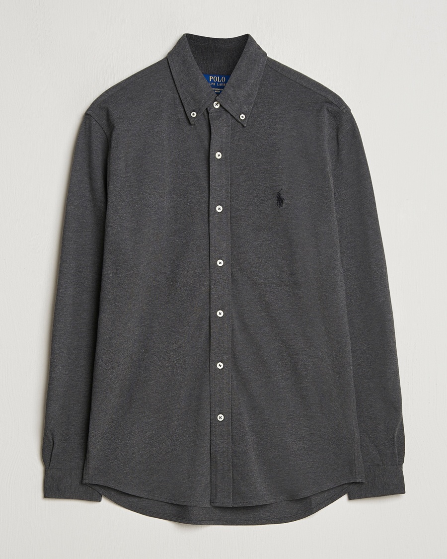 Herr | Polo Ralph Lauren | Polo Ralph Lauren Featherweight Mesh Shirt Windsor Heather