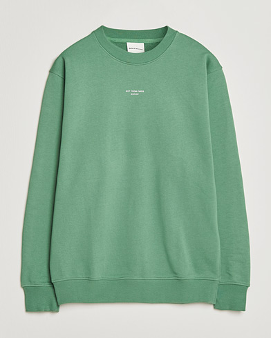 Drôle de Monsieur Classic Slogan Sweatshirt Water Green – Grön