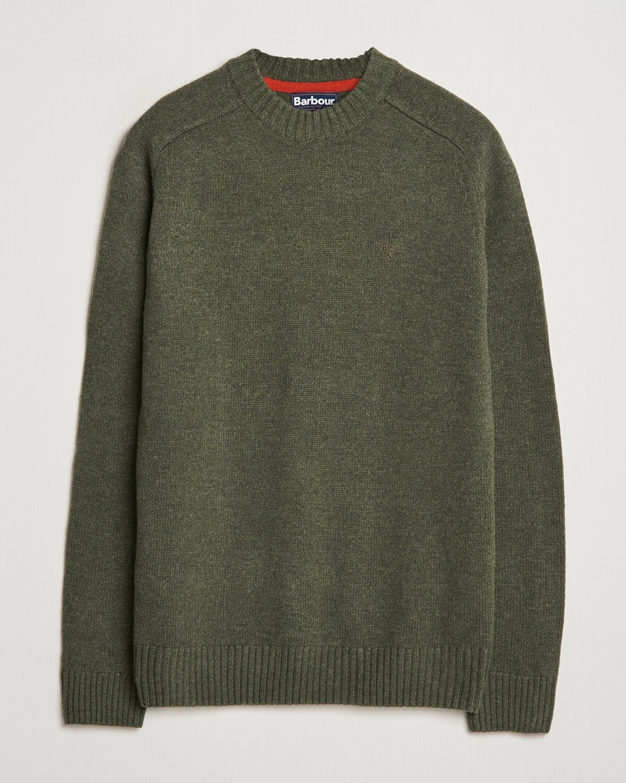 Herr | Barbour Lifestyle | Barbour Lifestyle Grangetown Lambswool Crewneck Olive