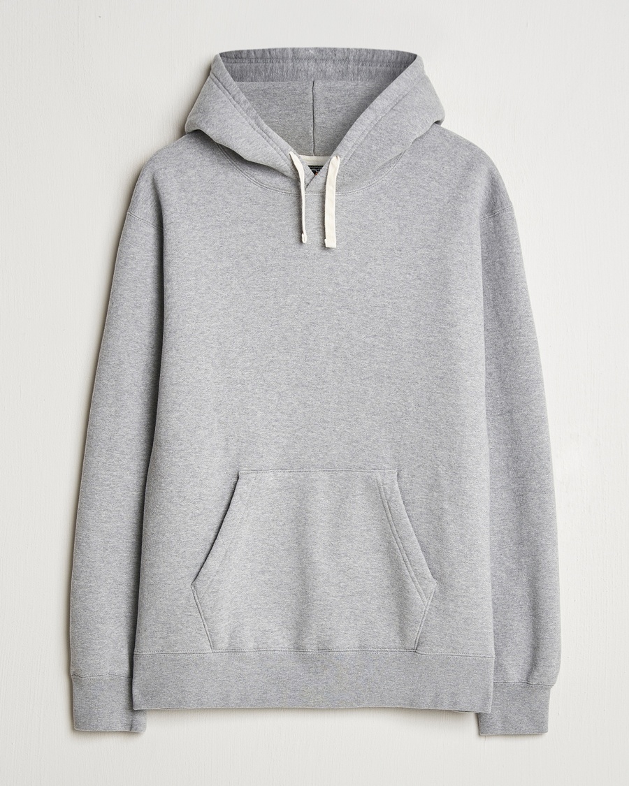 Herr | BEAMS PLUS | BEAMS PLUS Japanese Cotton Hoodie Heather Grey