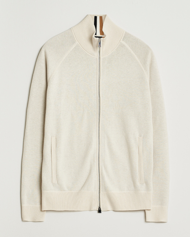 Herr | BOSS BLACK | BOSS BLACK Idino Knitted Full Zip Open White