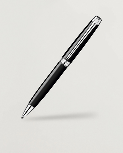 Herr | Caran d'Ache | Caran d' Ache Léman Ballpoint Pen Ebony Black/Silver Plated
