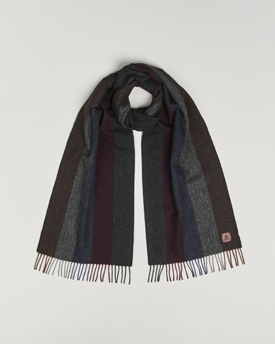 Herr | Amanda Christensen | Amanda Christensen Merino Wool Herringbone Striped Scarf Multi