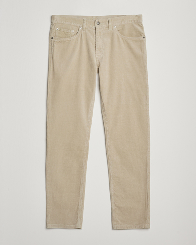 Herr | GANT | GANT Cord 5-Pocket Jeans Greige