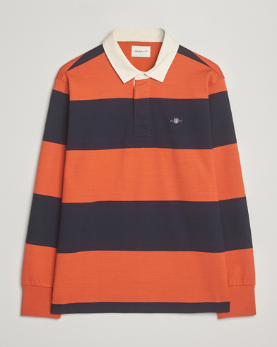 Herr | GANT | GANT Striped Heavy Rugger Evening Blue
