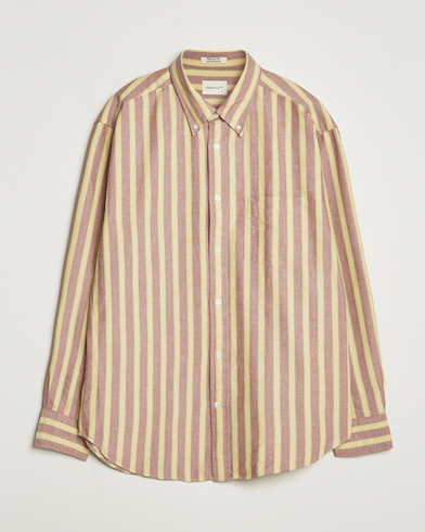 Herr | GANT | GANT Relaxed Fit Striped Heritage Oxford Shirt Modern Rust