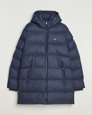 Herr | GANT | GANT The Active Cloud Mid Length Jacket Evening Blue