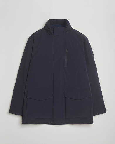 Herr | GANT | GANT Double Mid Length Field Jacket Evening Blue