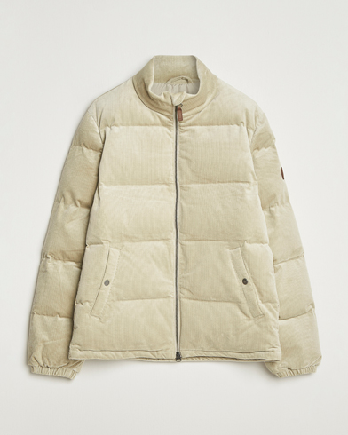 Herr | GANT | GANT Corduroy Down Puffer Jacker Greige
