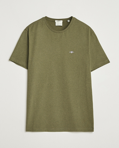 Herr | GANT | GANT The Original T-Shirt Khaki Green Melange