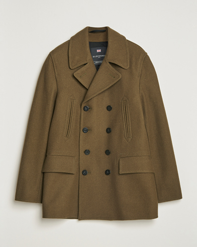 Herr | Gloverall | Gloverall Churchill Reefer Peacoat Loden Green