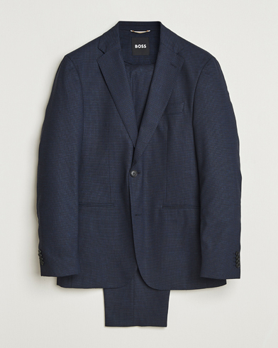 Herr | BOSS BLACK | BOSS BLACK Huge Wool Suit Dark Blue