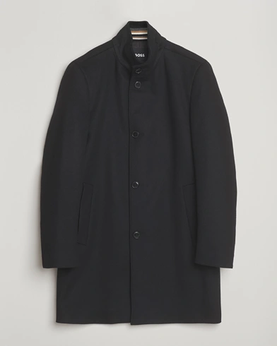 Herr | BOSS BLACK | BOSS BLACK Hyde Stand Up Collar Coat Black