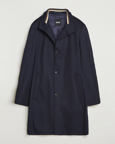 Herr | BOSS BLACK | BOSS BLACK Hyde Stand Up Collar Coat Dark Blue