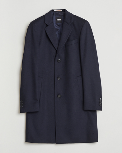 Herr | BOSS BLACK | BOSS BLACK Hyde Wool Coat Dark Blue