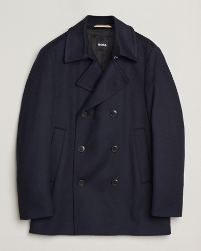 Herr | BOSS BLACK | BOSS BLACK Hyde Wool Peacoat Dark Blue