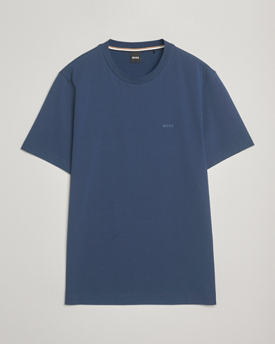 Herr | BOSS BLACK | BOSS BLACK Thompson Crew Neck T-Shirt Open Blue