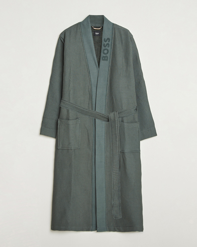 Herr | BOSS BLACK | BOSS BLACK Waffle Kimono Open Green