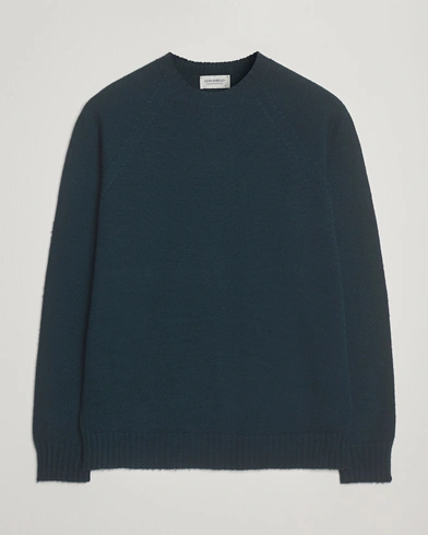 John Smedley Denver Extra Fine Merino Crew Neck Richardson Green – Grön