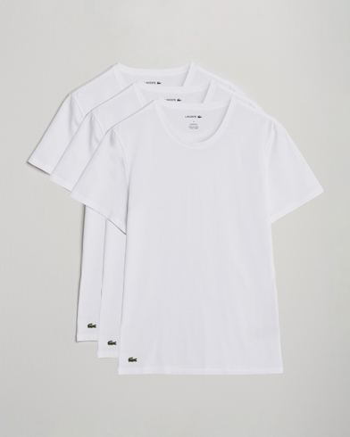Herr | Lacoste | Lacoste 3-Pack Crew Neck T-Shirt White