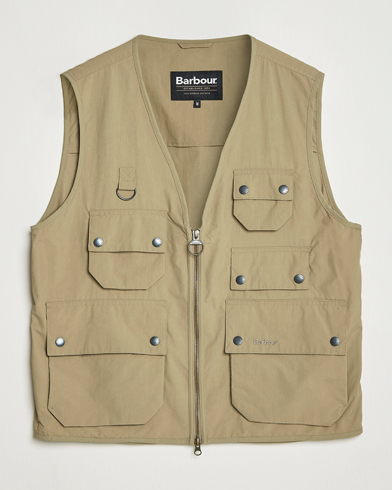 Herr | Barbour Heritage | Barbour Heritage Utility Editor Casual Vest British Khaki