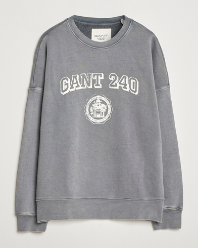 Herr | GANT 240 Mulberry Street | GANT 240 Mulberry Street Vintage Graphic Crew Neck Sweatshirts Steel Grey
