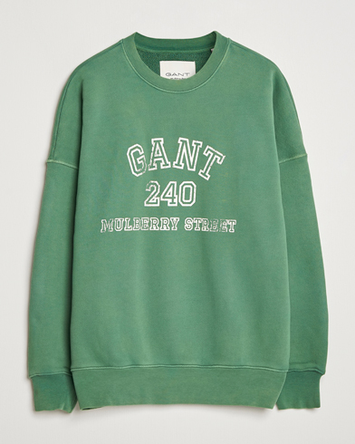 Herr | GANT 240 Mulberry Street | GANT 240 Mulberry Street Vintage Graphic Crew Neck Sweatshirts Forest Green