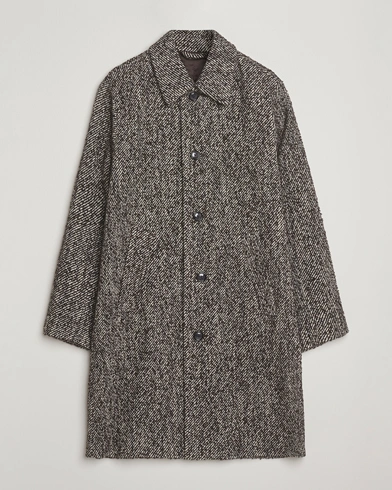 Herr | NN07 | NN07 Franco Wool Herringbone Coat Demitasse Brown