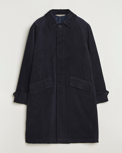 Herr | Aspesi | Aspesi Corduroy Raglan Coat Navy