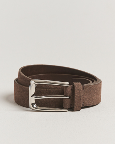 Herr | Brunello Cucinelli | Brunello Cucinelli Suede Belt Dark Brown