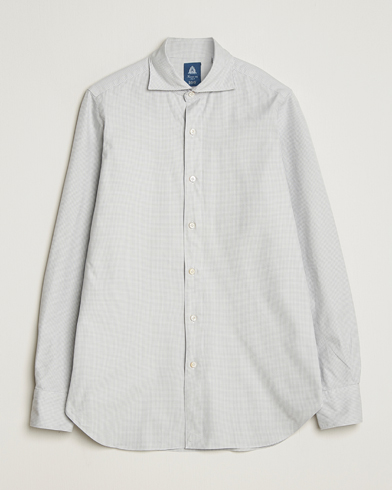 Herr | Finamore Napoli | Finamore Napoli Gaeta Flannel Sport Shirt Light Grey