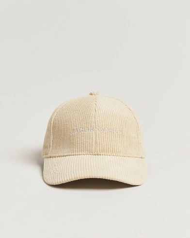 Herr | Jacob Cohën | Jacob Cohën Corduroy Logo Cap Creme