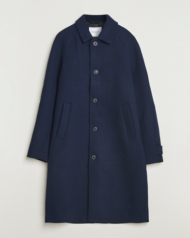 Herr | LES DEUX | Les Deux Michel Solid Raglan Wool Coa Navy