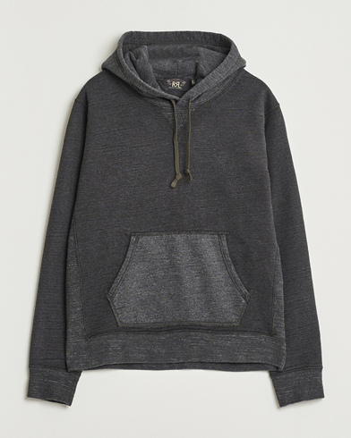 Herr | RRL | RRL Two Tone Hooded Sweatshirt Charcoal