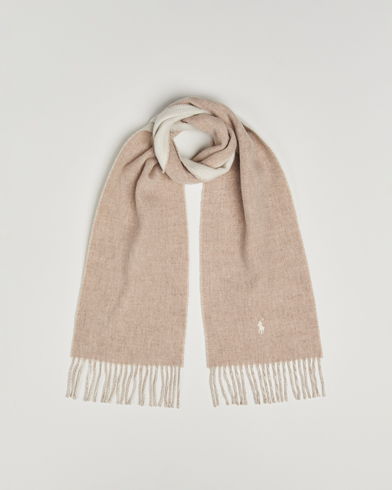 Herr | Polo Ralph Lauren | Polo Ralph Lauren Reversible Wool Scarf Taupe