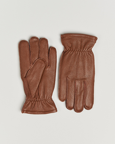 Herr | Polo Ralph Lauren | Polo Ralph Lauren Full Grain Leather Gloves Caramel