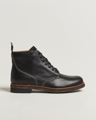Herr | Polo Ralph Lauren | Polo Ralph Lauren Radford Oiled Leather Boot Black Calf