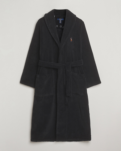 Herr | Polo Ralph Lauren | Polo Ralph Lauren Cotton Terry Bear Robe Polo Black