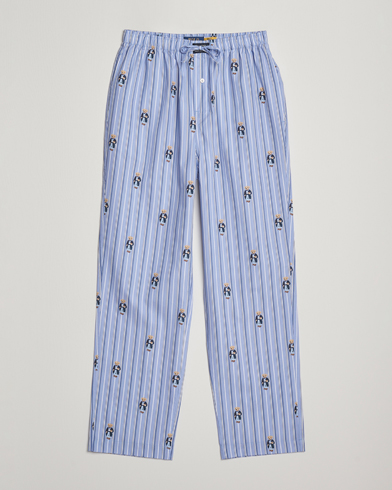 Herr | Polo Ralph Lauren | Polo Ralph Lauren Cotton Striped Pyjama Pants Blue