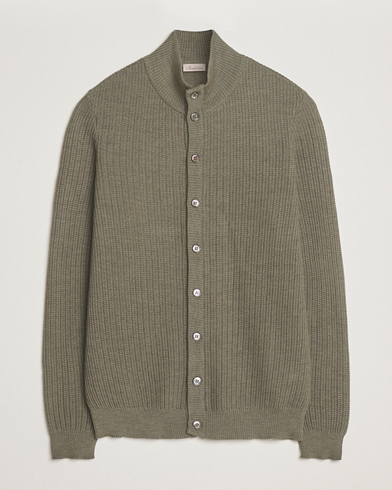 Herr | Stenströms | Stenströms Knitted Structure Cardigan Green