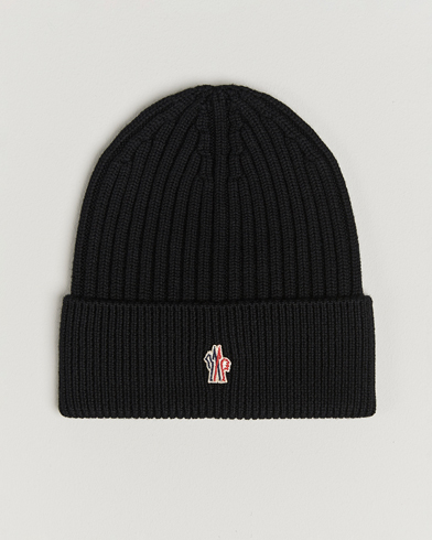 Herr | Moncler Grenoble | Moncler Grenoble Rib Wool Beanie Black