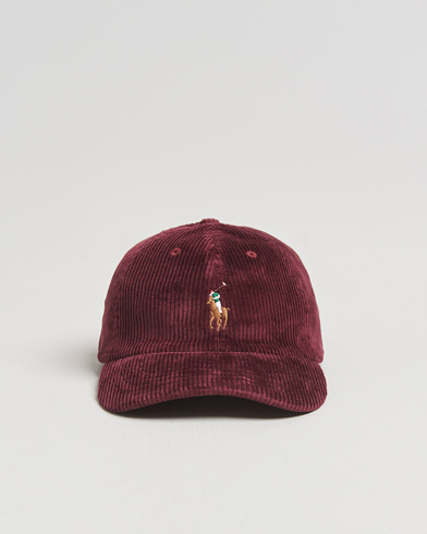 Herr | Polo Ralph Lauren | Polo Ralph Lauren Corduroy Cap Rich Ruby